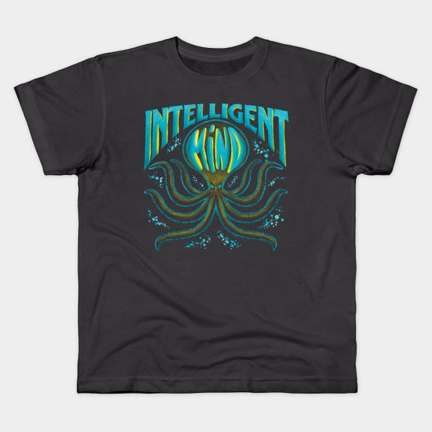 Inteligent octopus mind Kids T-Shirt by Bagalon